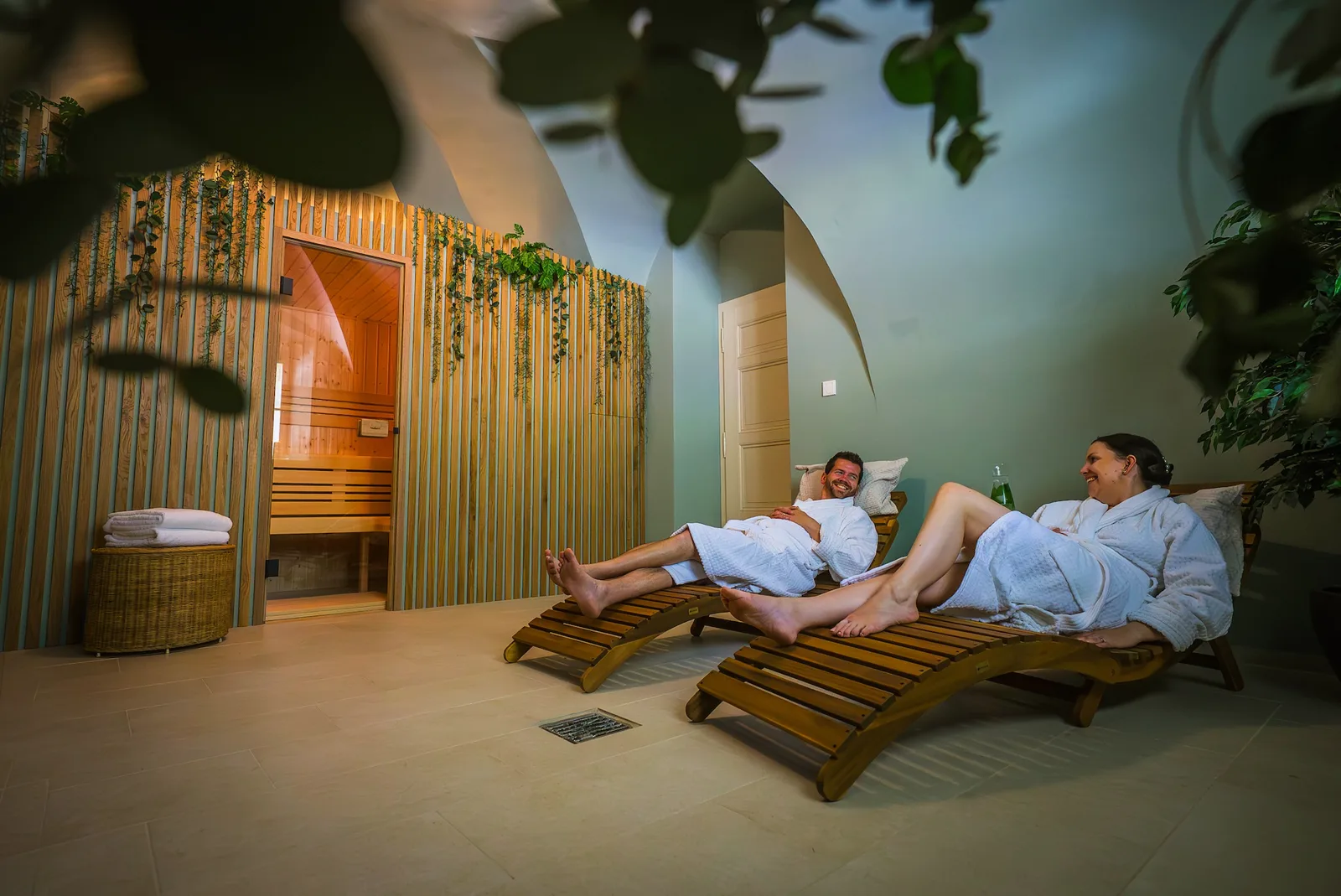 Hosté odpočívají v privátním zámeckém spa